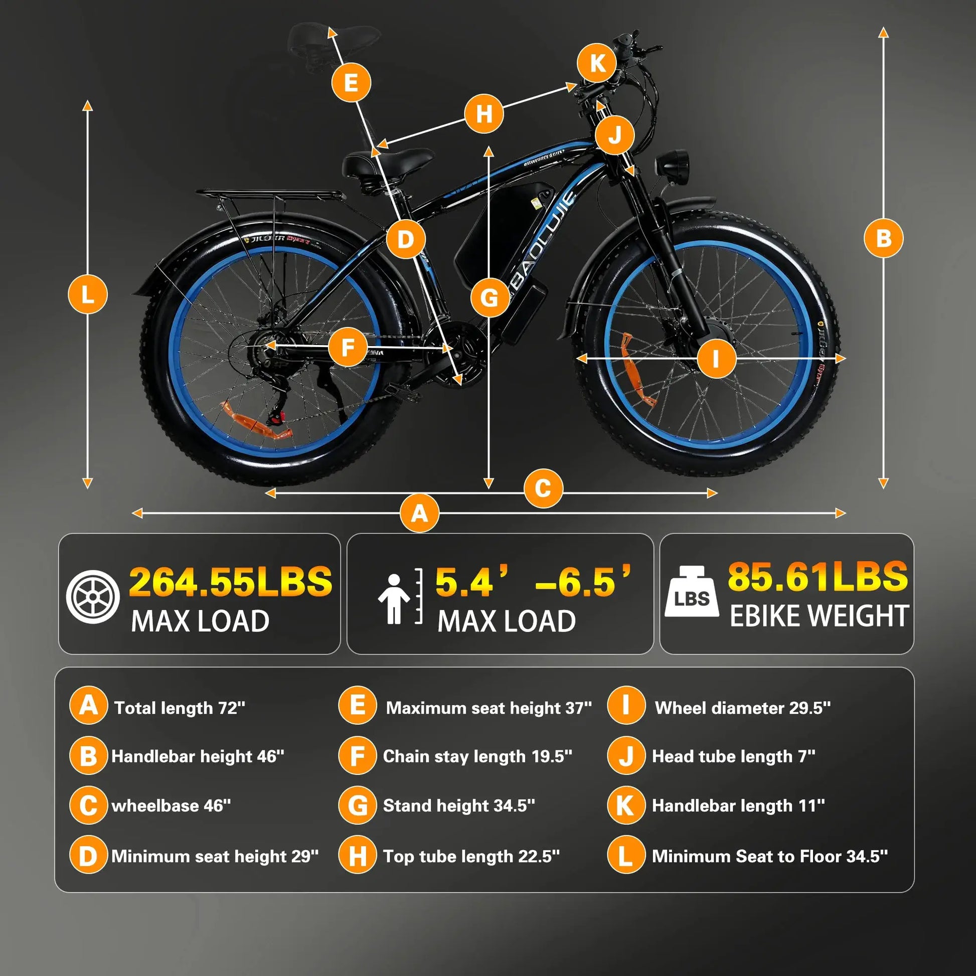 Baolujie Peak Dual Motor Electric Bike 3000W 5000W 48V 38MPH by Beastly Survival Outlet
