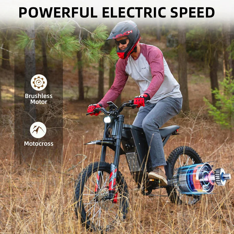 Freego X2 Pro Electric Ebike 6000W Peak 60V 30Ah Off Road