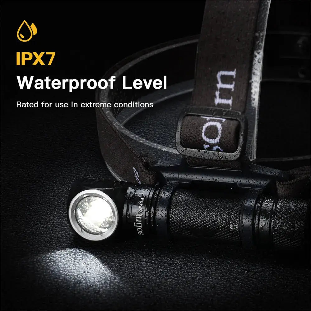 SOFIRN SP40A Headlamp Rechargeable TIR Optics Lens LED 18650 USB Head Lamp 1200lm Torch with Magnet Tail Cap by Beastly Survival Outlet