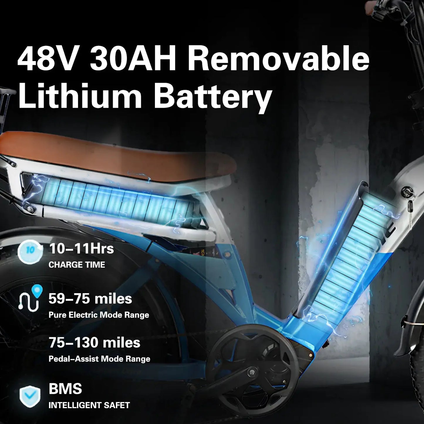 BAOLUJIE 2033 Electric Bike for Adults，1200W 48V 30AH Electric Bicycle，50KM/H Max Speed， Mountain E bike UL2849【1 Year Warranty】 by Beastly Survival Outlet