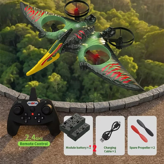 RC Pterosaur Plane Radio Controlled Aircraft Glider with LED Light