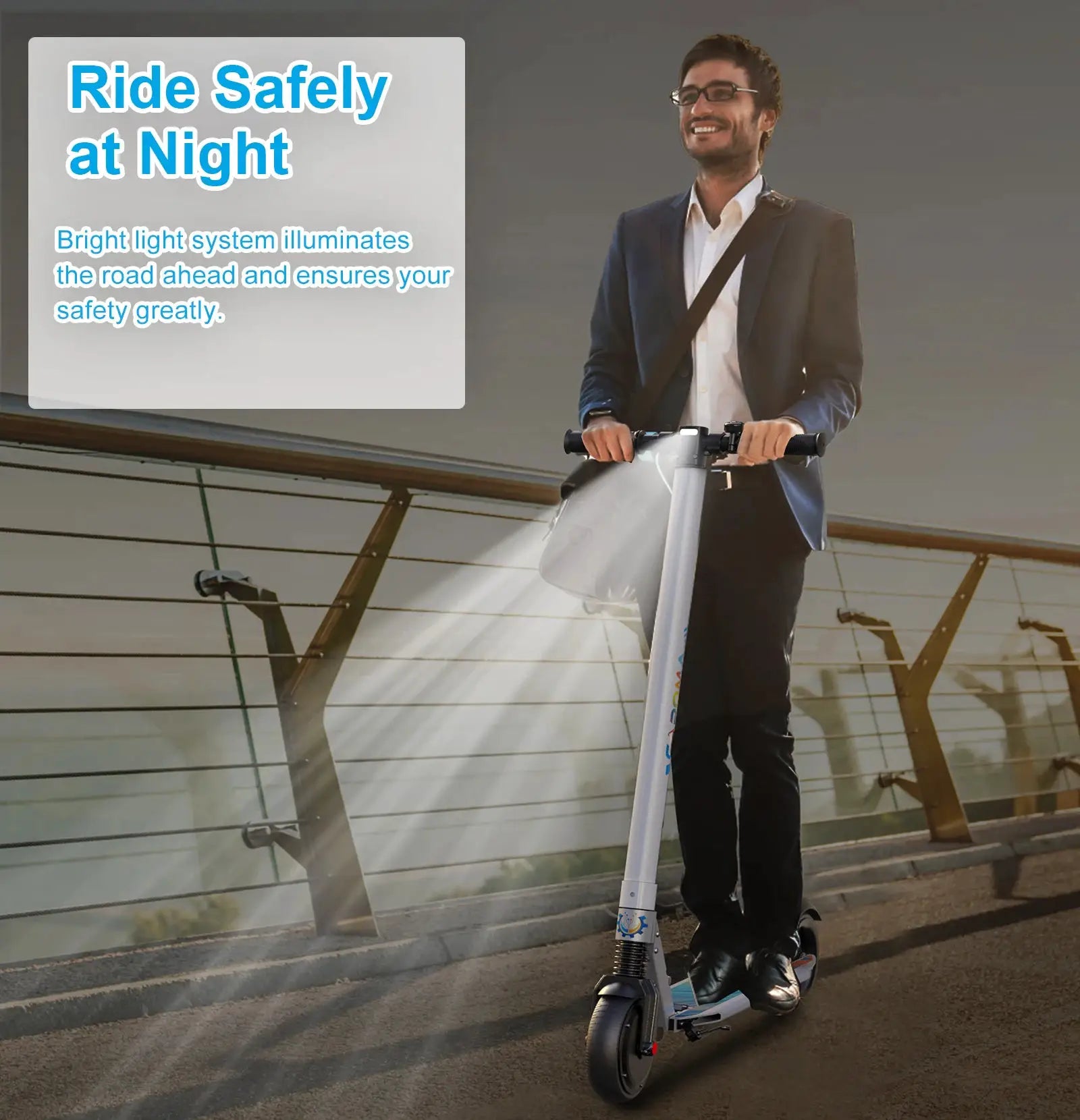 Electric Scooter Commuter E-Bike Foldable Commuter E-Scooter With Cruise Control Dual Braking System Shock Absorption by Beastly Survival Outlet