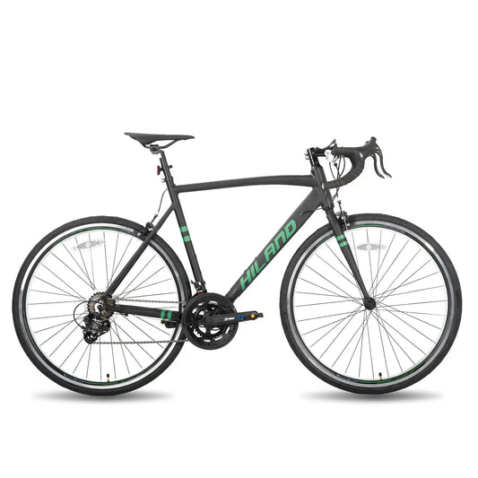 Hiland Aluminum Road Bike,Shimano 14 Speeds, 53/57cm Frame, Racing Bike for Men Mens Racing Bike by Beastly Survival Outlet