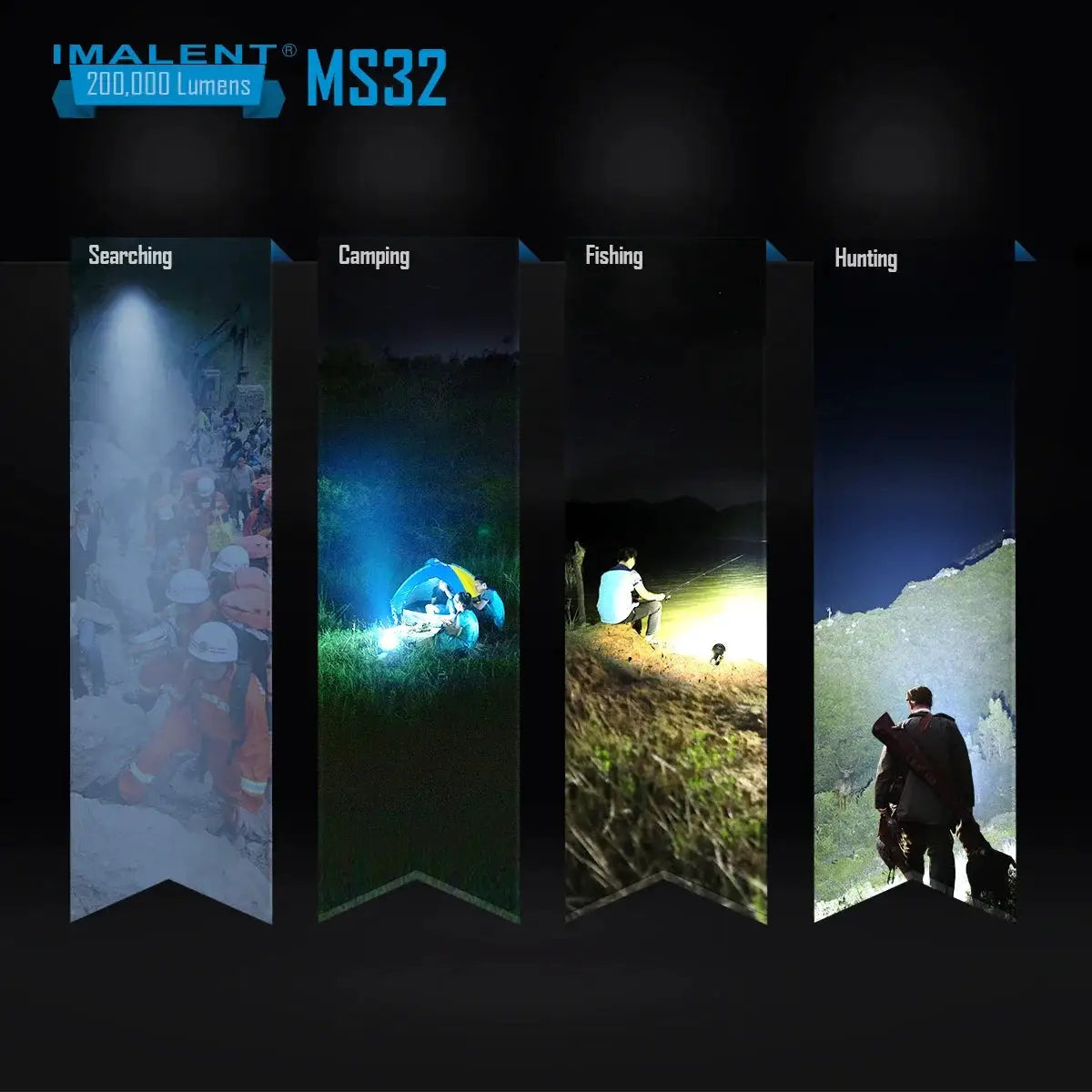IMALENT MS32 200000 Lumen LED Flashlight Power Searchlight X by Beastly Survival Outlet