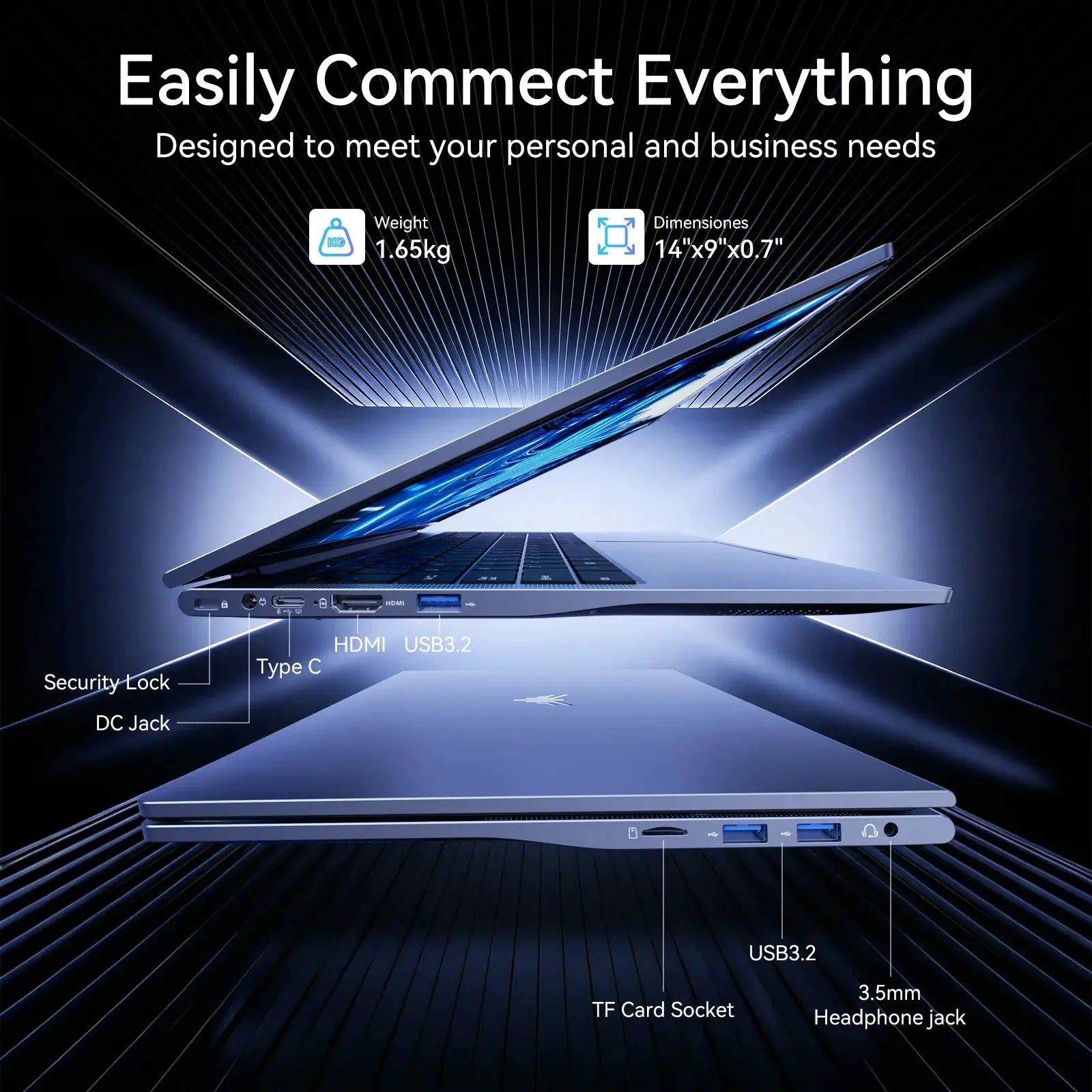 NIPOGI LX15Pro Laptop,ΑΜD Ryzen-7 5700U Computer,15.6-inch FHD (1920 x 1080) Display,16GB DDR4 512GB SSD 180° Fold,WiFi 6 BT5.2 by Beastly Survival Outlet