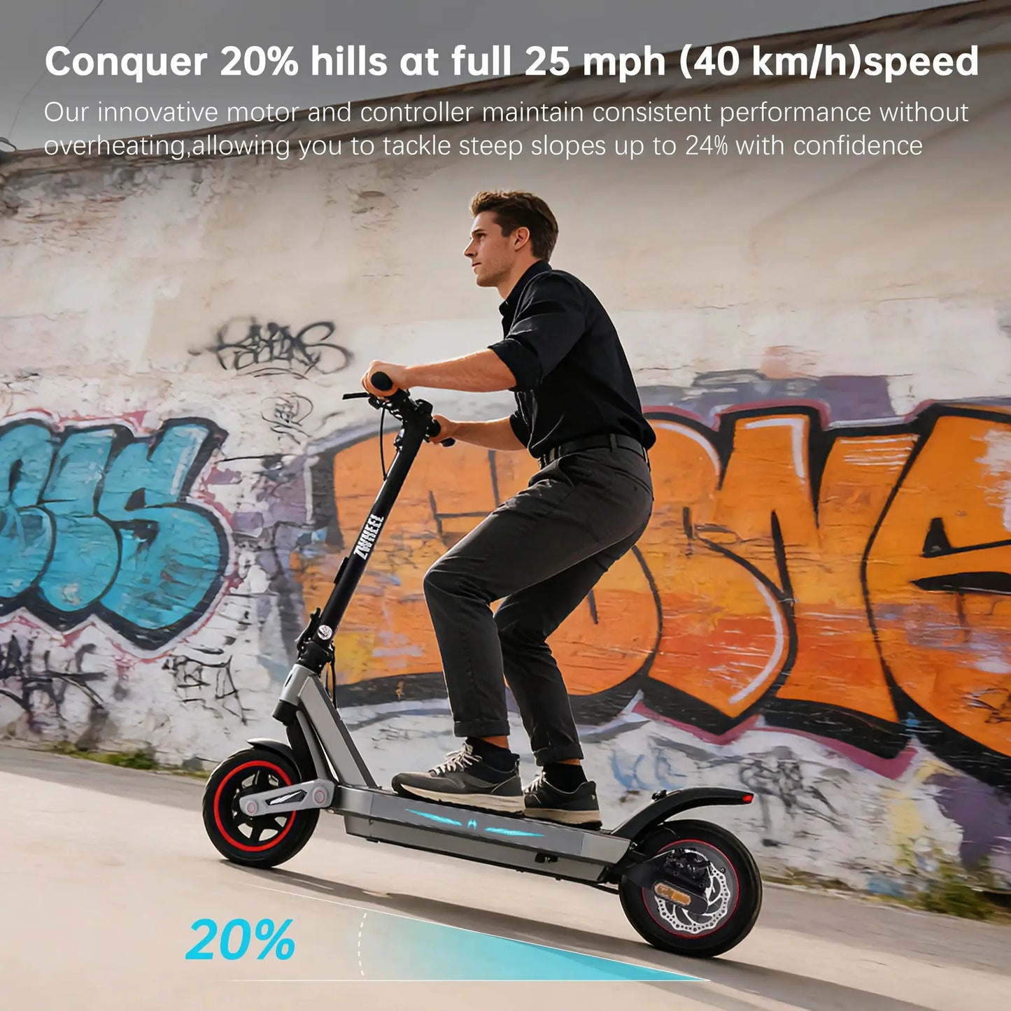 800W Electric Scooter for Adults, 25 MPH Max Speed, 52 Miles Long Range, 36V 10Ah Battery, 10" All-Terrain Off-Road Tires, Foldable Commuter E-Scooter for City Riding, Daily Travel and Outdoor Use by Beastly Survival Outlet
