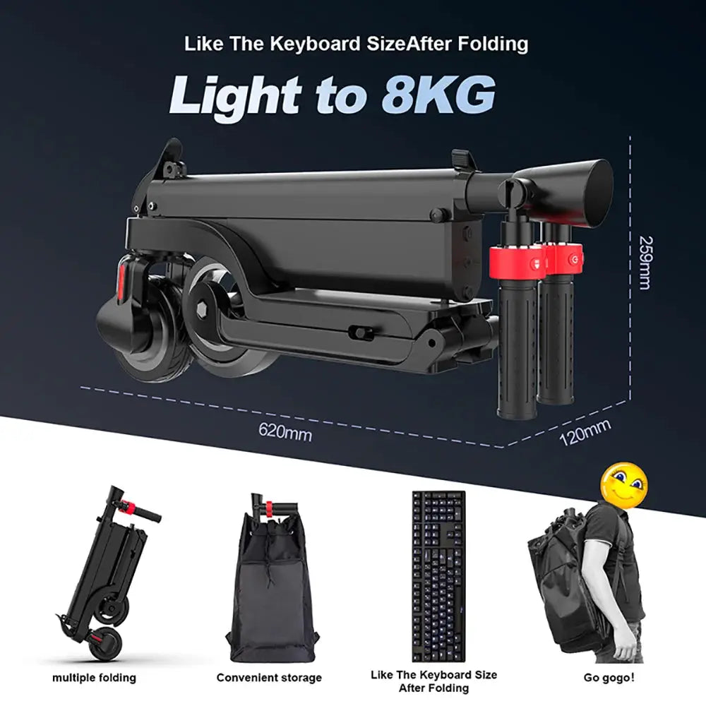 HX X6 Electric Scooter Adult 350W 7.5AH 36V 25KM/H Foldable Electric Kick E Scooter 5.5 inch Wheel EScooter For Adult Children by Beastly Survival Outlet