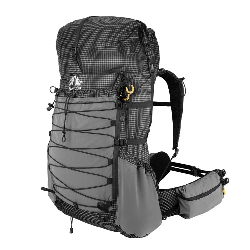 Night Cat Internal-frame Hiking Backpcack: 50L / 60L / 70L Roll Top Lightweight Travel Backpack with Rain Cover for Men Women Hiking Camping Backpacking by Beastly Survival Outlet