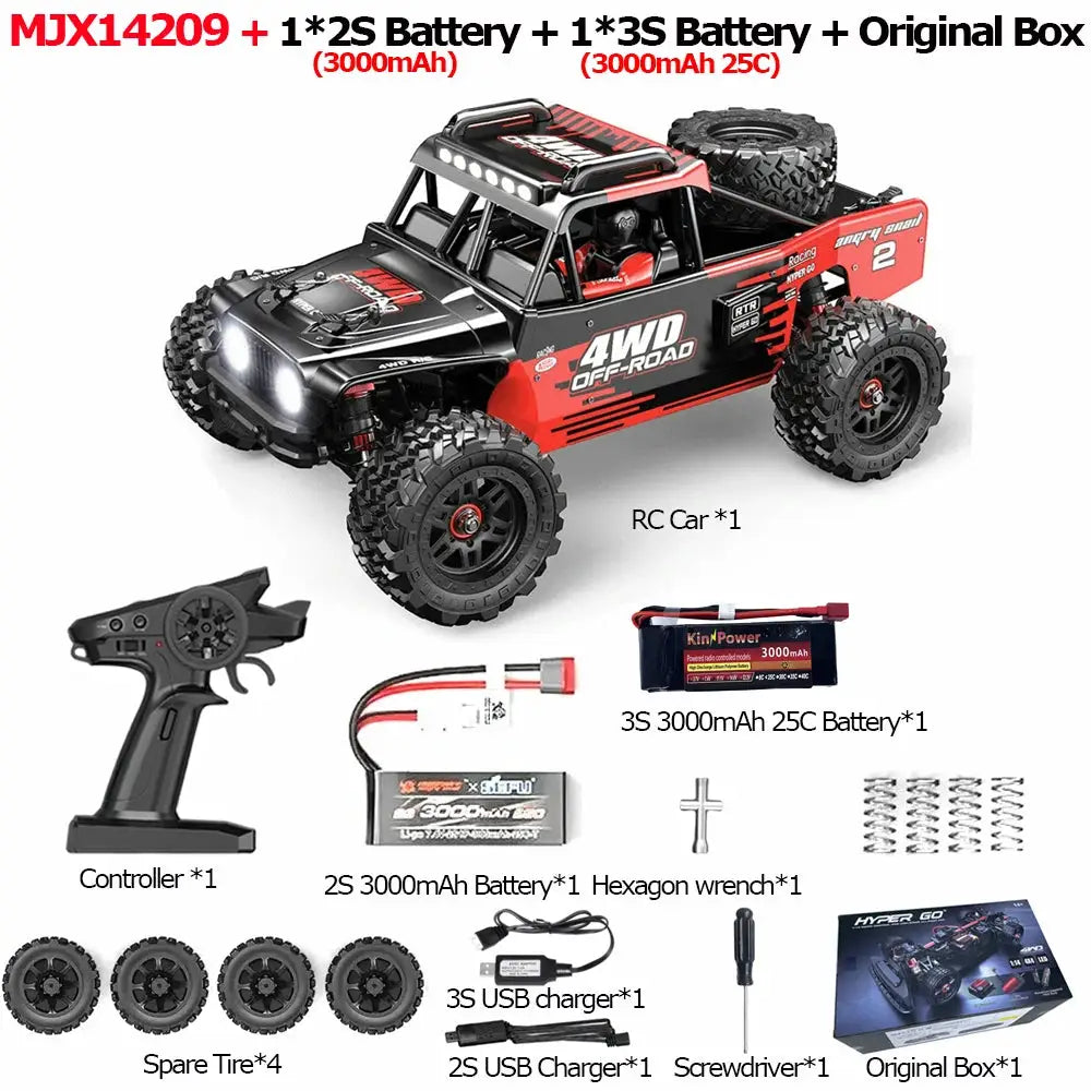 MJX 14209 14210 V3 1 14 Scale 4WD Hyper Go 75kmh Rc Truck RC by Beastly Survival Outlet