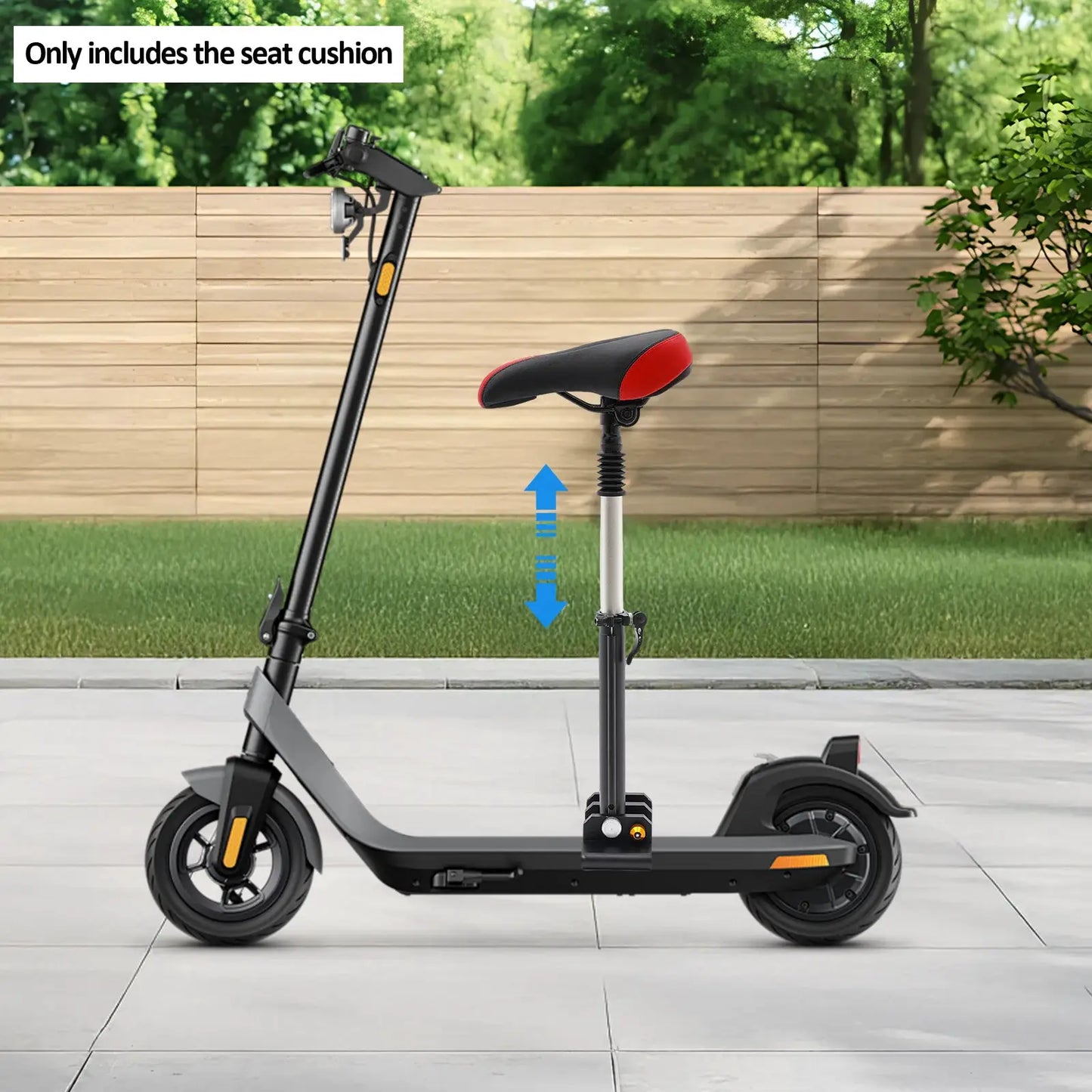Adjustable Scooter Seat 45-65cm Electric Scooter Folding Saddle Seats Ergonomic PU Cushion Absorbing Seat with Screwdriver by Beastly Survival Outlet