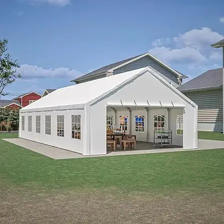20x40ft Outdoor Heavy Duty Party Tent, Carport Wedding Event Shelter, Large Commercial Canopy with Removable Sidewalls, BBQ Wedd by Beastly Survival Outlet