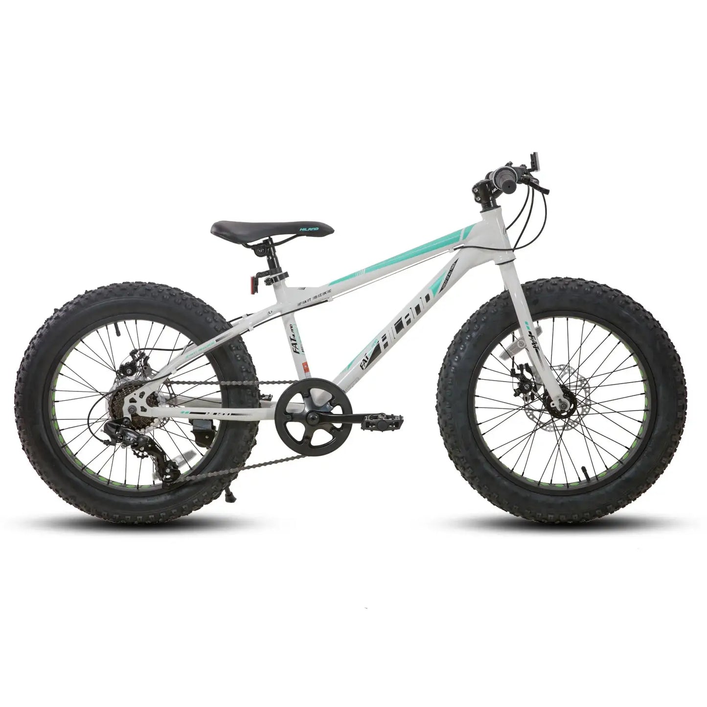 Hiland 20Inch Fat Tire Kids Mountain Bike 7Speed Disc Brakes by Beastly Survival Outlet