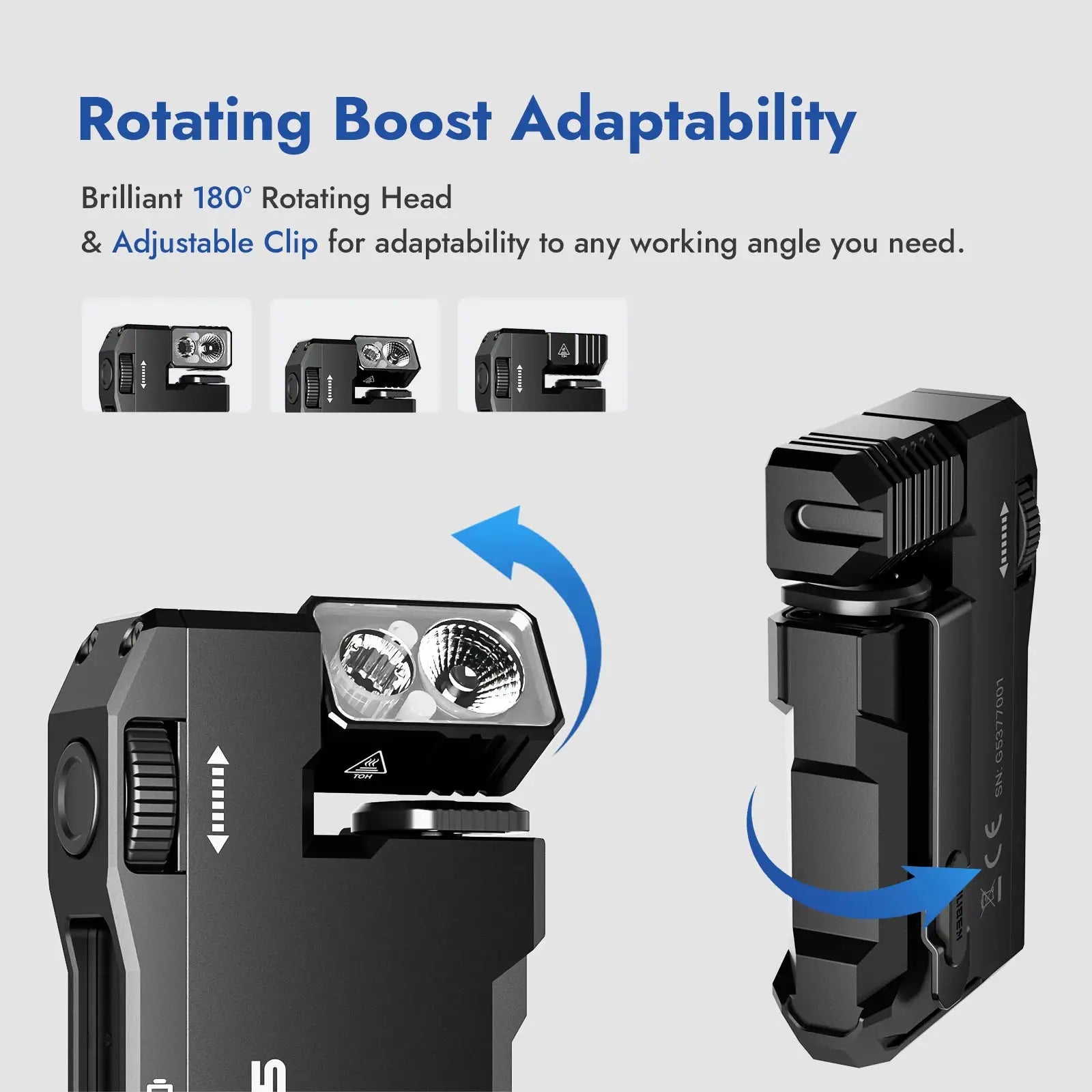 Wuben G5 Rechargeable EDC Flashlight 400 Lumens Dual RGB LED by Beastly Survival Outlet
