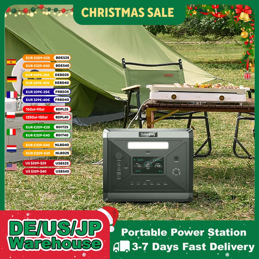SolarPlay Q2501 Portable Power Station 2160Wh LiFePO4 SolarG