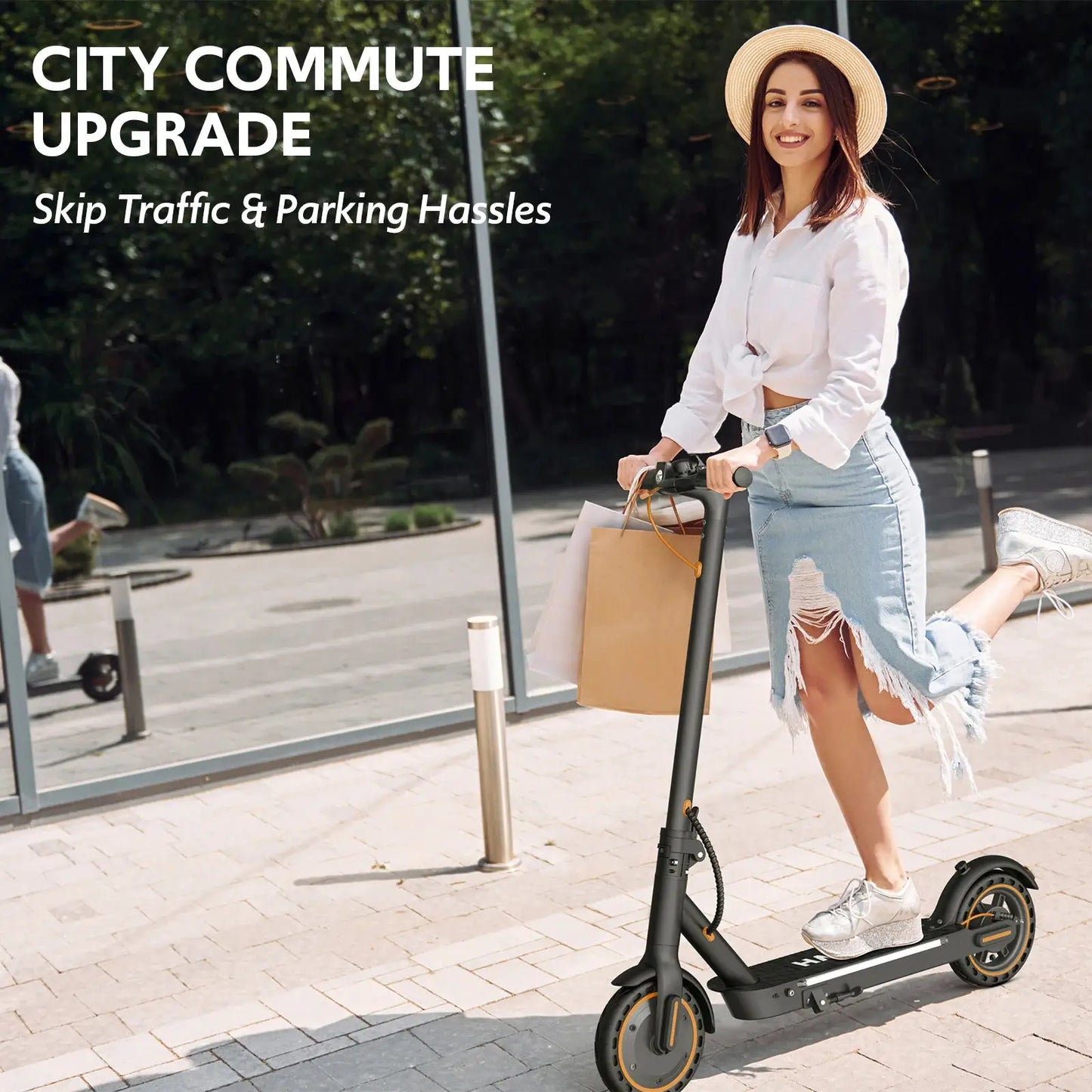 Electric Scooters for Adults, Max 19 Miles and 19 MPH 350W Foldable E Scooter with Side Light & APP by Beastly Survival Outlet