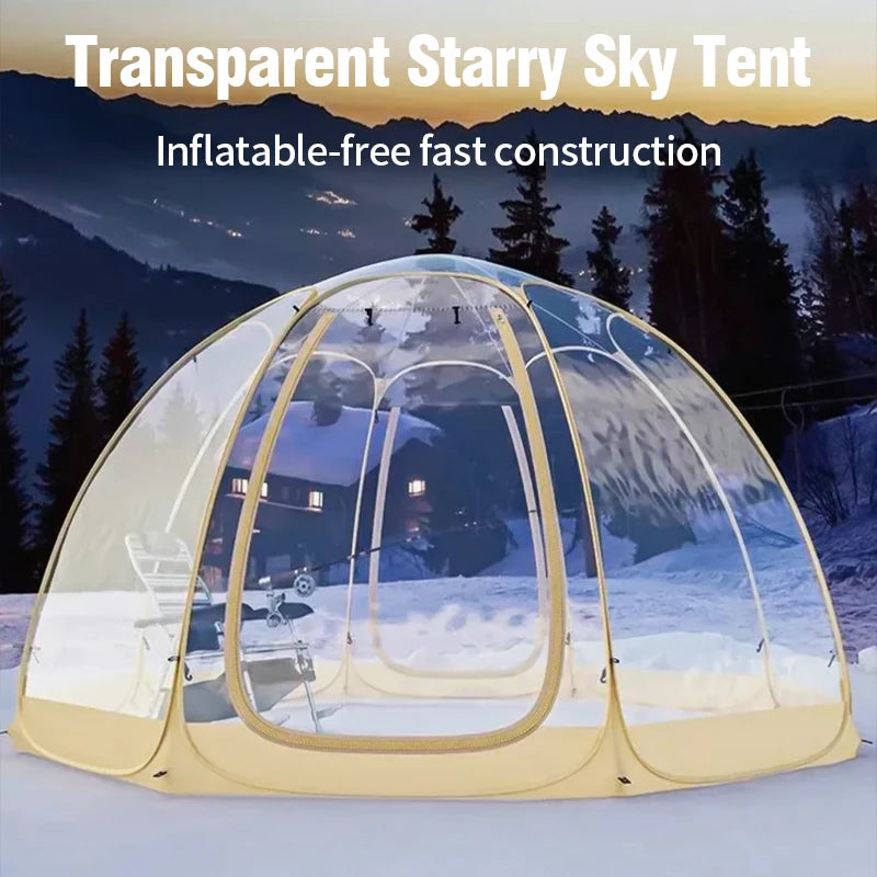 Outdoor Dome Stargazing Tent for 4 to 8 People Quick Setup