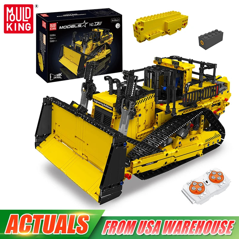 Mould King 15084 RC Bulldozer Building Block Set Gift