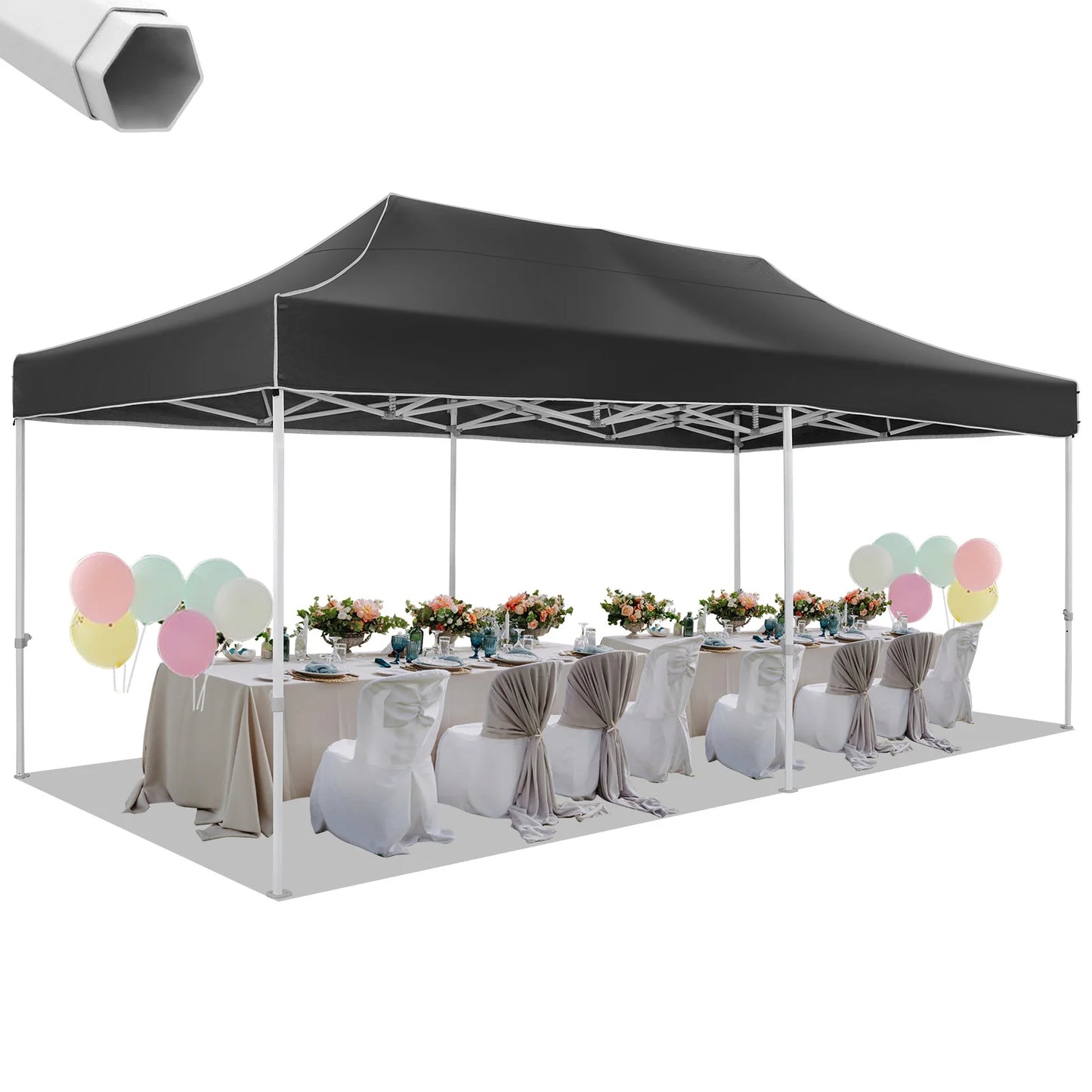 10x20 Heavy Duty Pop Up Canopy Tent for Events and Weddings