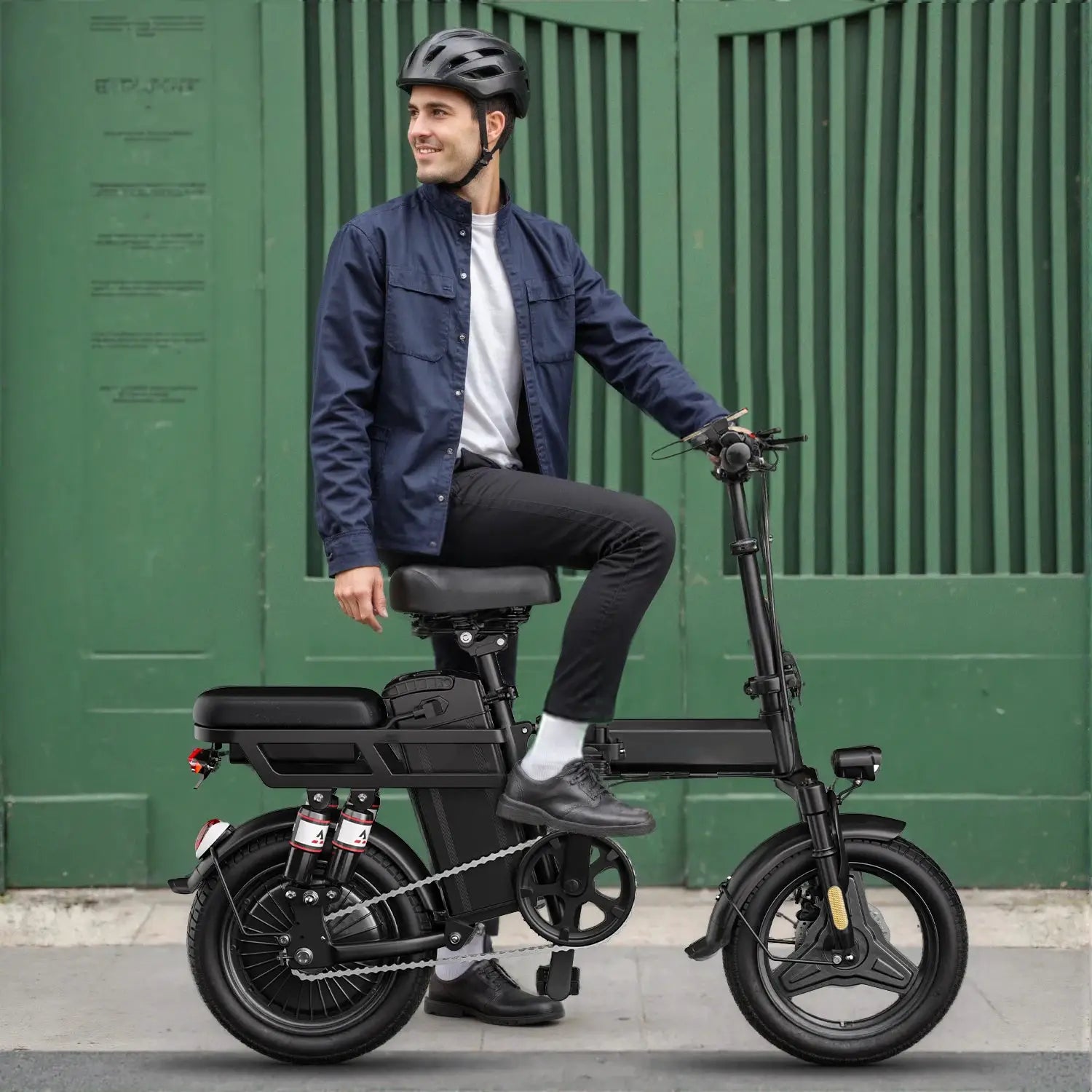 Electric Bike For Adults, Folding Electric Bike, 500W Peak Motor, Electric Bicycle With 14" Tire, 48V 20AH/15AH/10Ah Battery by Beastly Survival Outlet