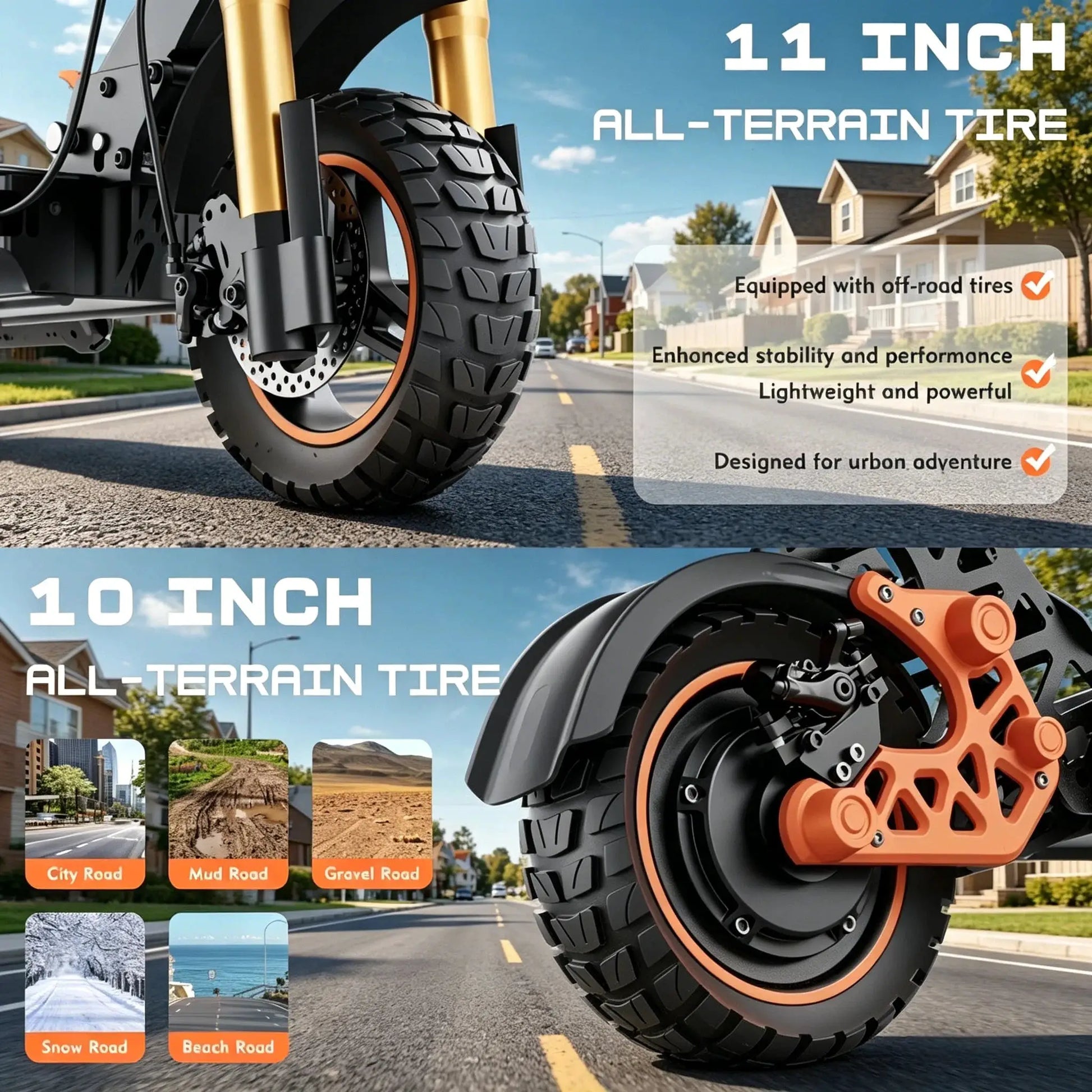 Electric Scooter with Seat for Adults, 1600W Motor, 48V 20.8Ah Battery, Up to 50 Miles Range, Foldable E Scooter with Storage Box, Off-Road Tires by Beastly Survival Outlet
