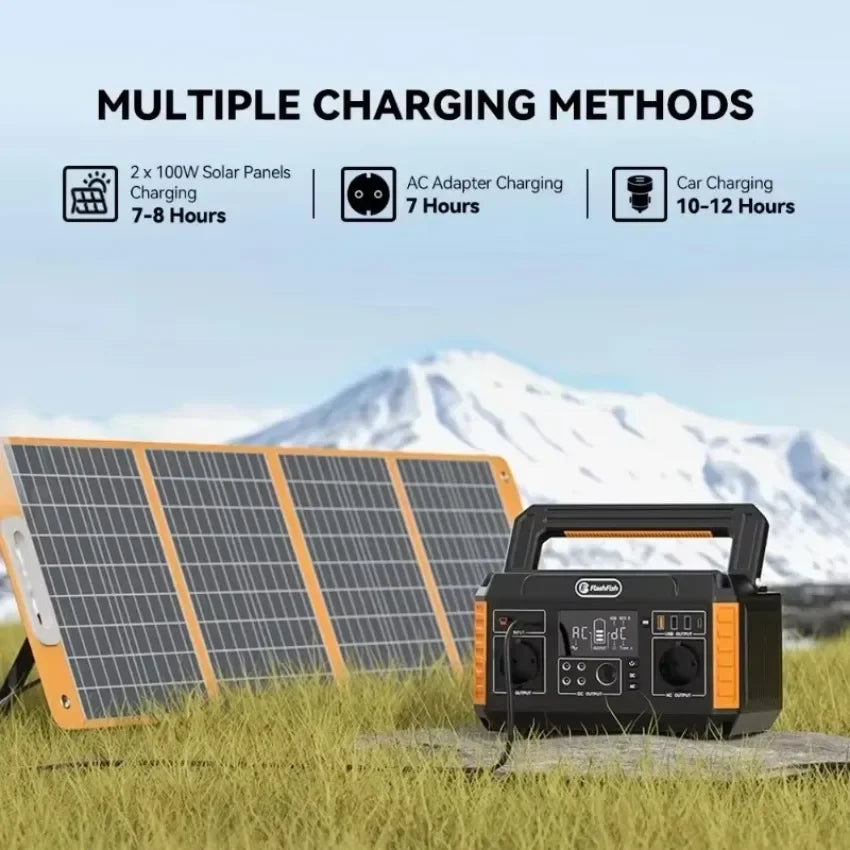 Portable Power Station 1000W Solar Generator For Camping USB