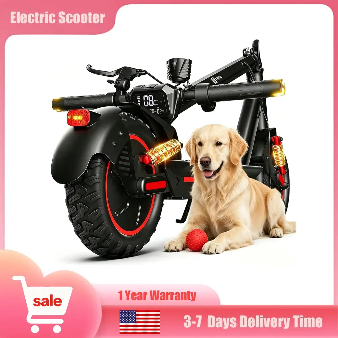 2026 Adults Electric Scooter 1200W Motor Top Speed 30MPH 48V 15AH Battery 10 Inch Off-Road Tires Sport Commuter Folding E-Scooter by Beastly Survival Outlet