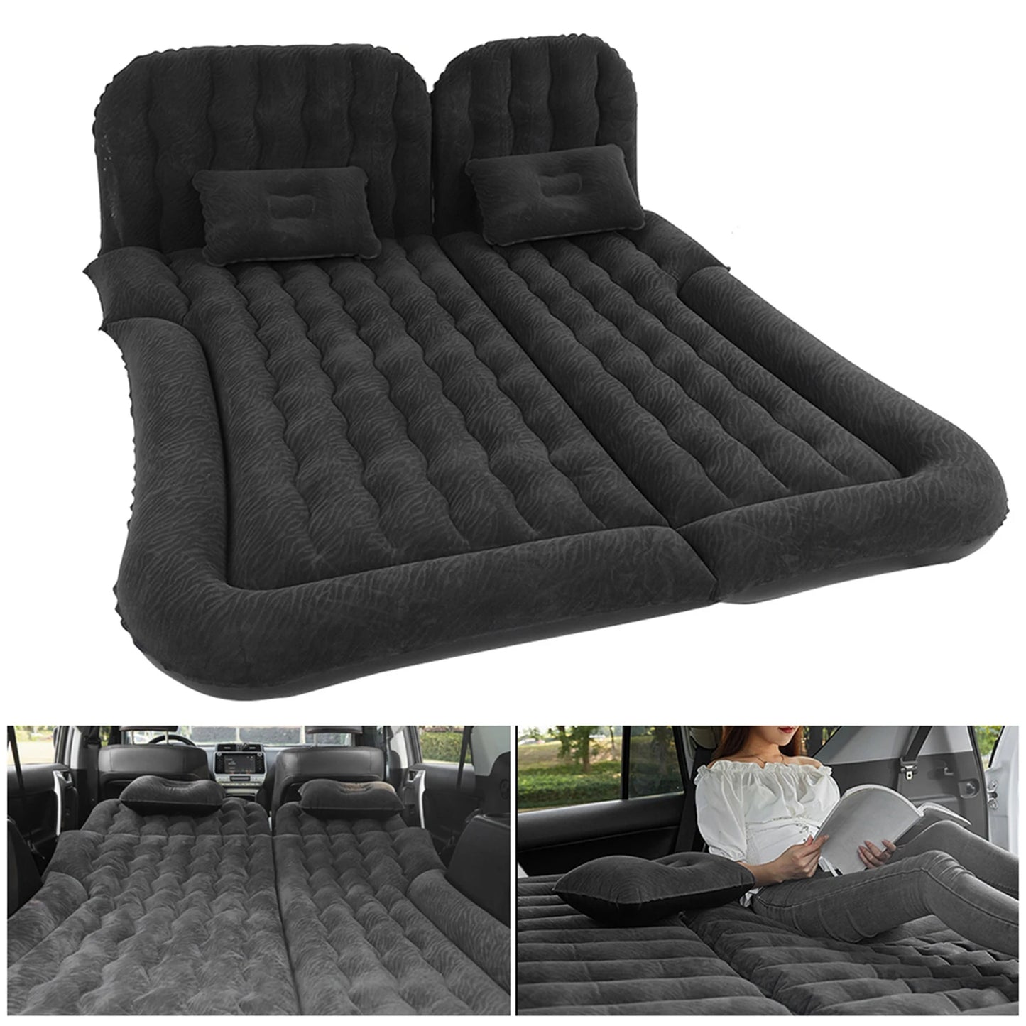 2 In 1 Inflatable Cars Travel Bed With Pumps For SUV Comfort