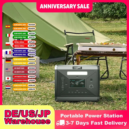 Solarplay Q2501 Power Station 2160Wh LiFePO4 Battery Outdoor by Beastly Survival Outlet