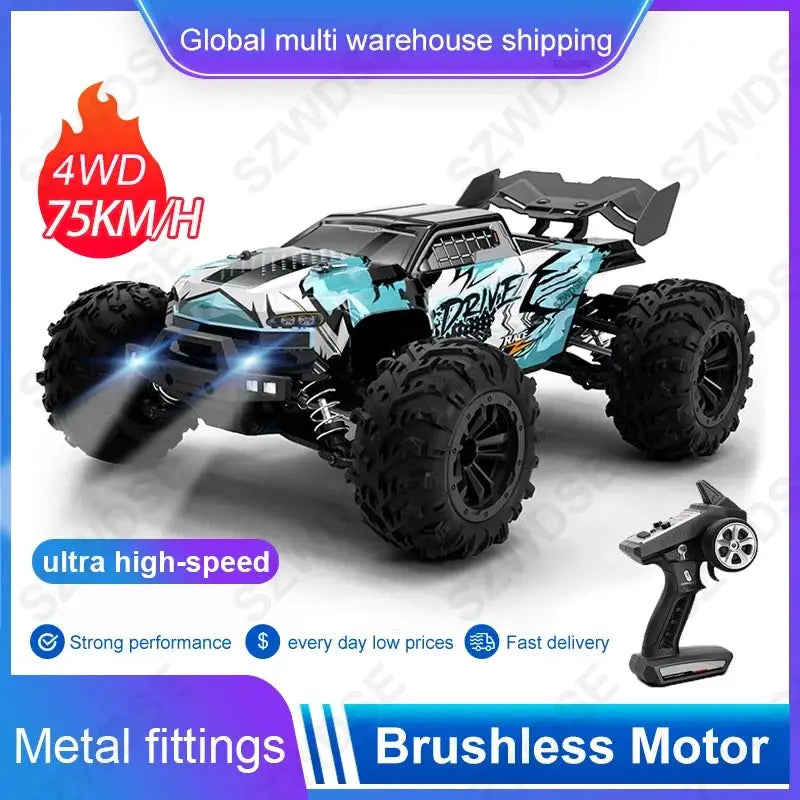 High Speed RC Car 4WD Off Road Brushless Monster Truck Pro X by Beastly Survival Outlet