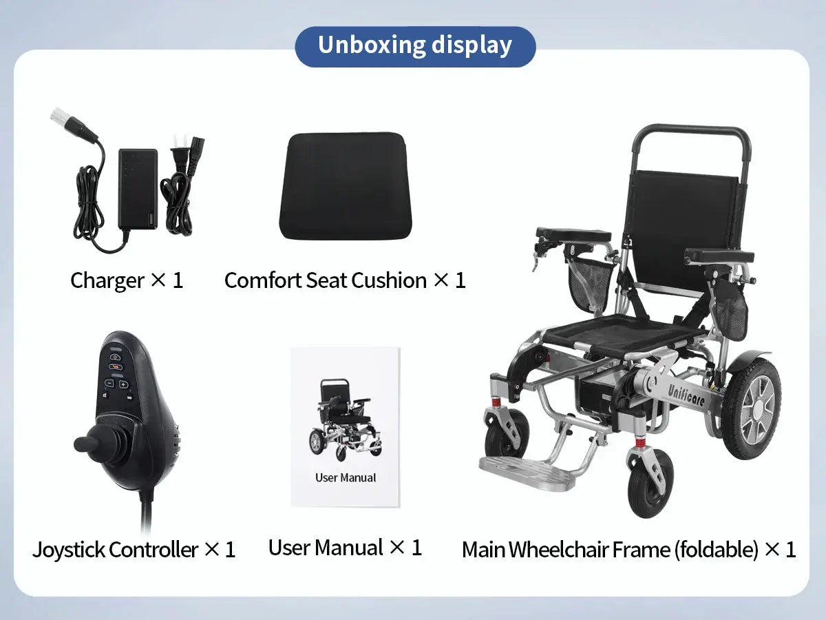 Unificare 4 Wheel Mobility Scooter for Seniors Adults - Heavy Duty 418lbs, 12.4 Mile Range, Easy to Use & Tight Turning Radius by Beastly Survival Outlet Unificare 4 Wheel Mobility Scooter for Seniors Adults - Heavy Duty 418lbs, 12.4 Mile Range, Easy to Use & Tight Turning Radius Beastly Survival Outlet
