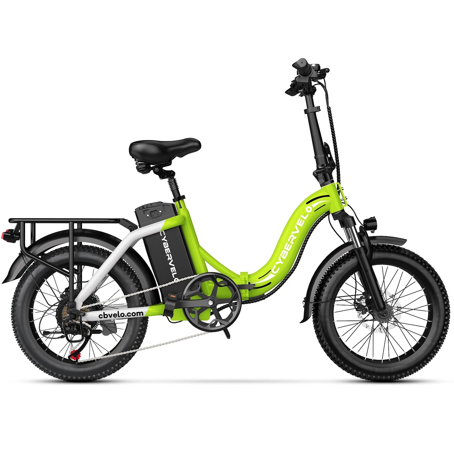 Cybervelo Mars700 Folding Electric Bike with Removable Battery 1000W 28 MPH 80 Mile Range for Adults