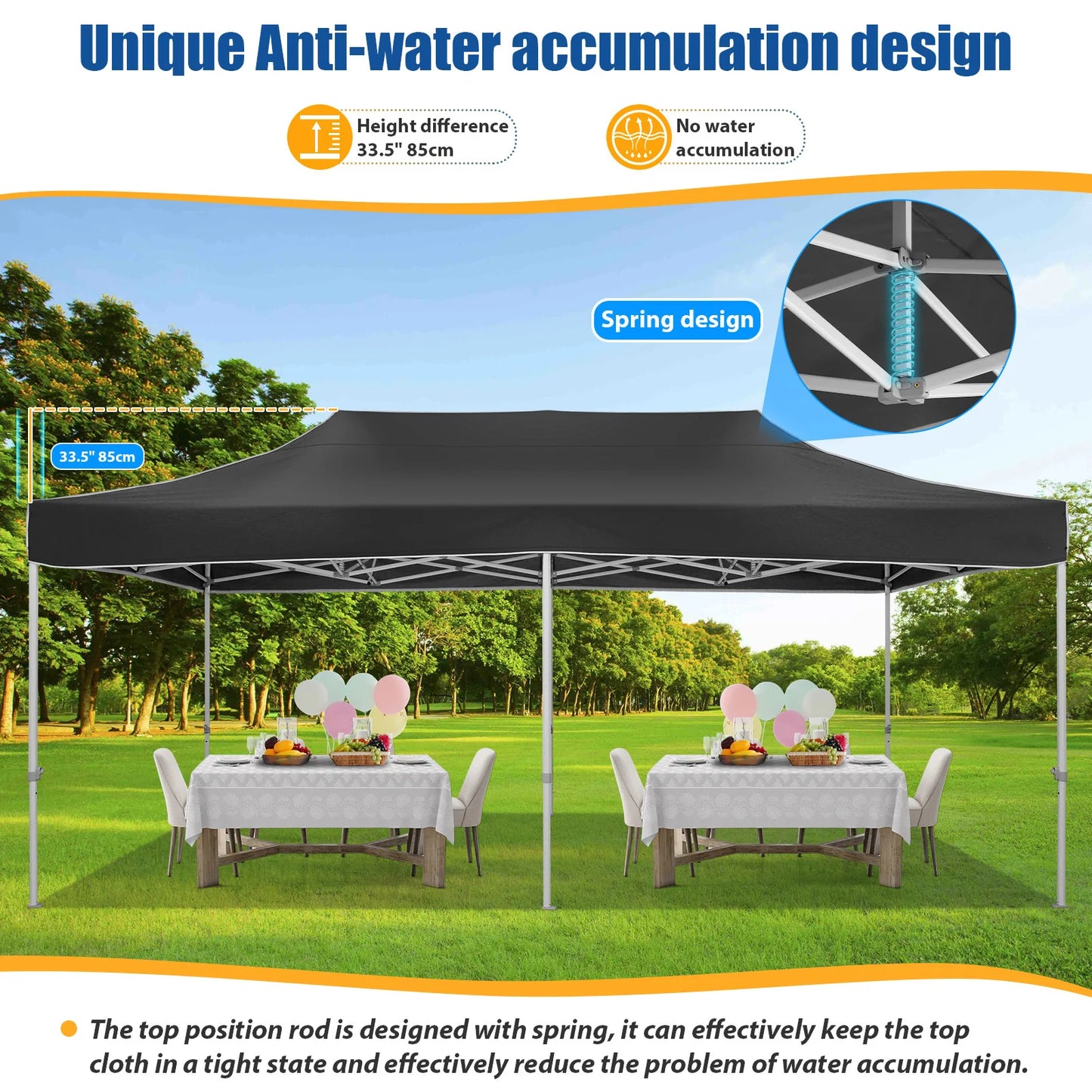 10x20 Heavy Duty Pop Up Canopy Tent for Events and Weddings