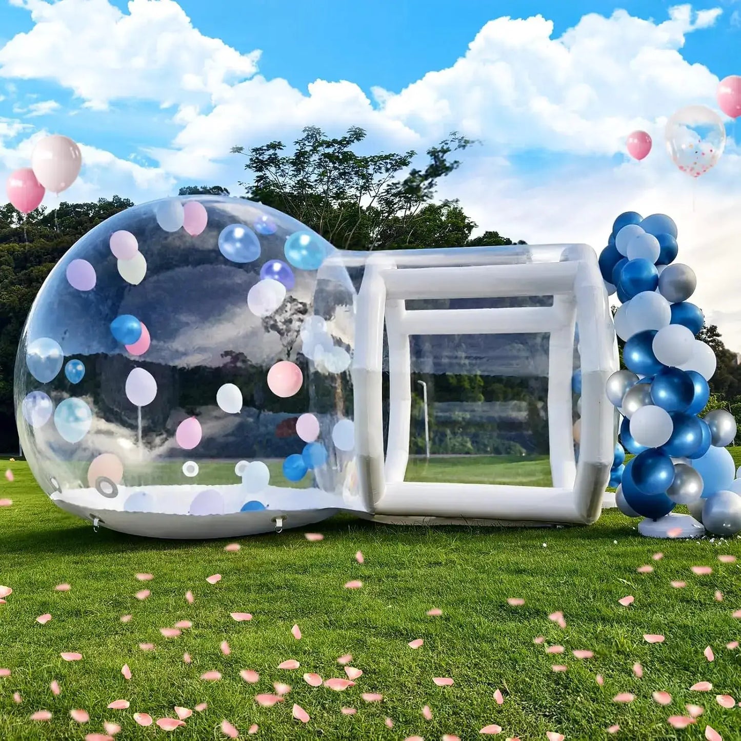 Clear Inflatable Bubble Dome With Tunnel For Party Fun Times by Beastly Survival Outlet