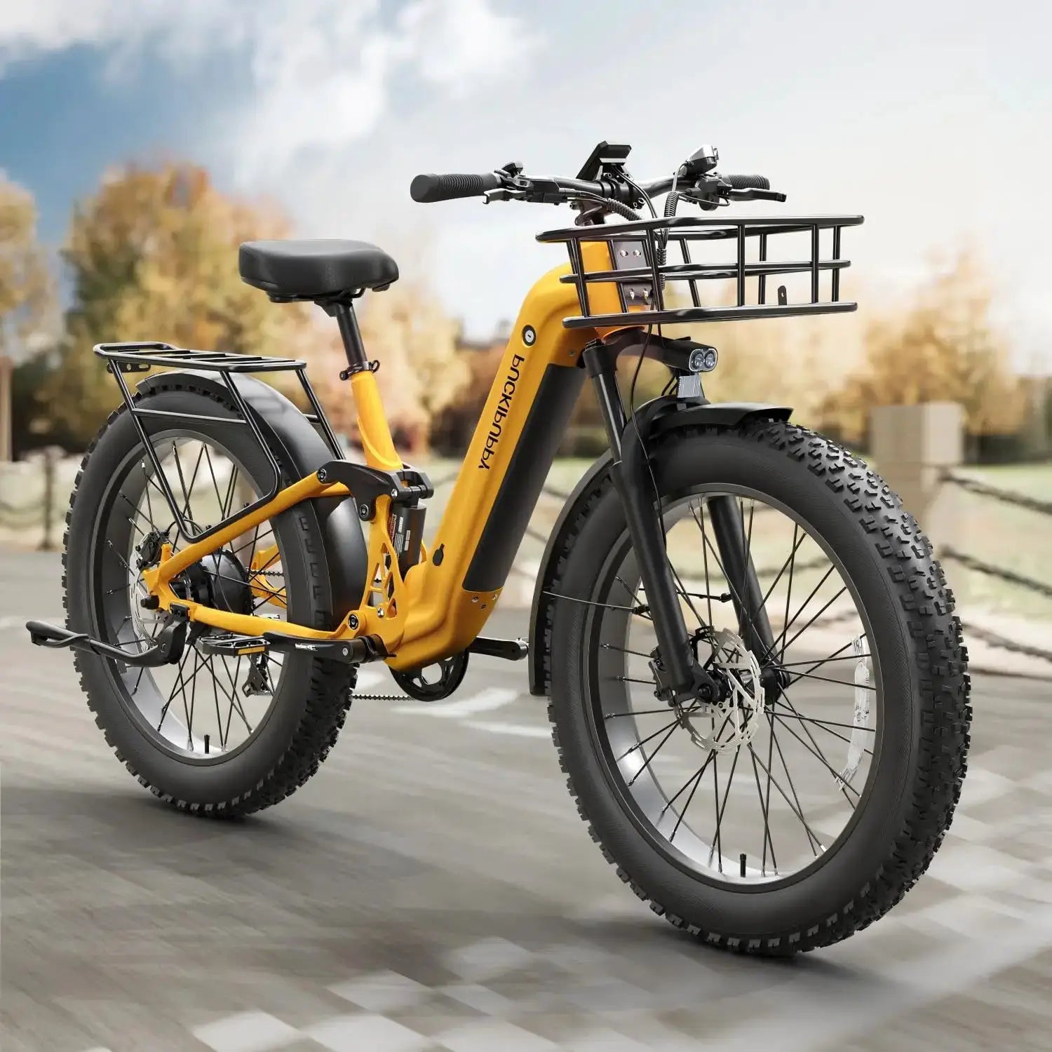 PUCKIPUPPY Boxer-ST Electric Bike 960W 48V 20AH Electric Bicycles 26" x 4" Fat Tire Full Suspension Ebike with 2-Year Warranty by Beastly Survival Outlet