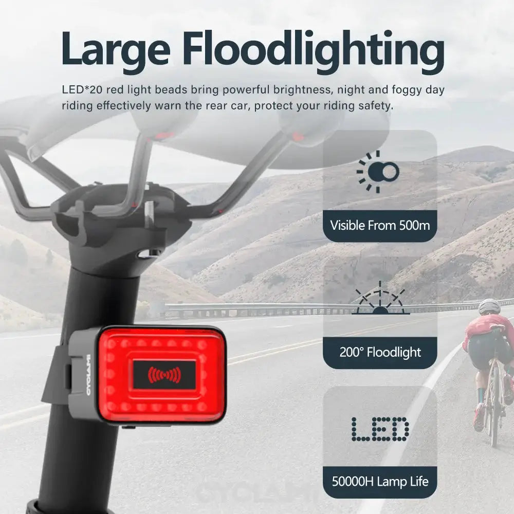 Cyclami Radar Tail Light Bicycle Safety With Millimeter Wave by Beastly Survival Outlet