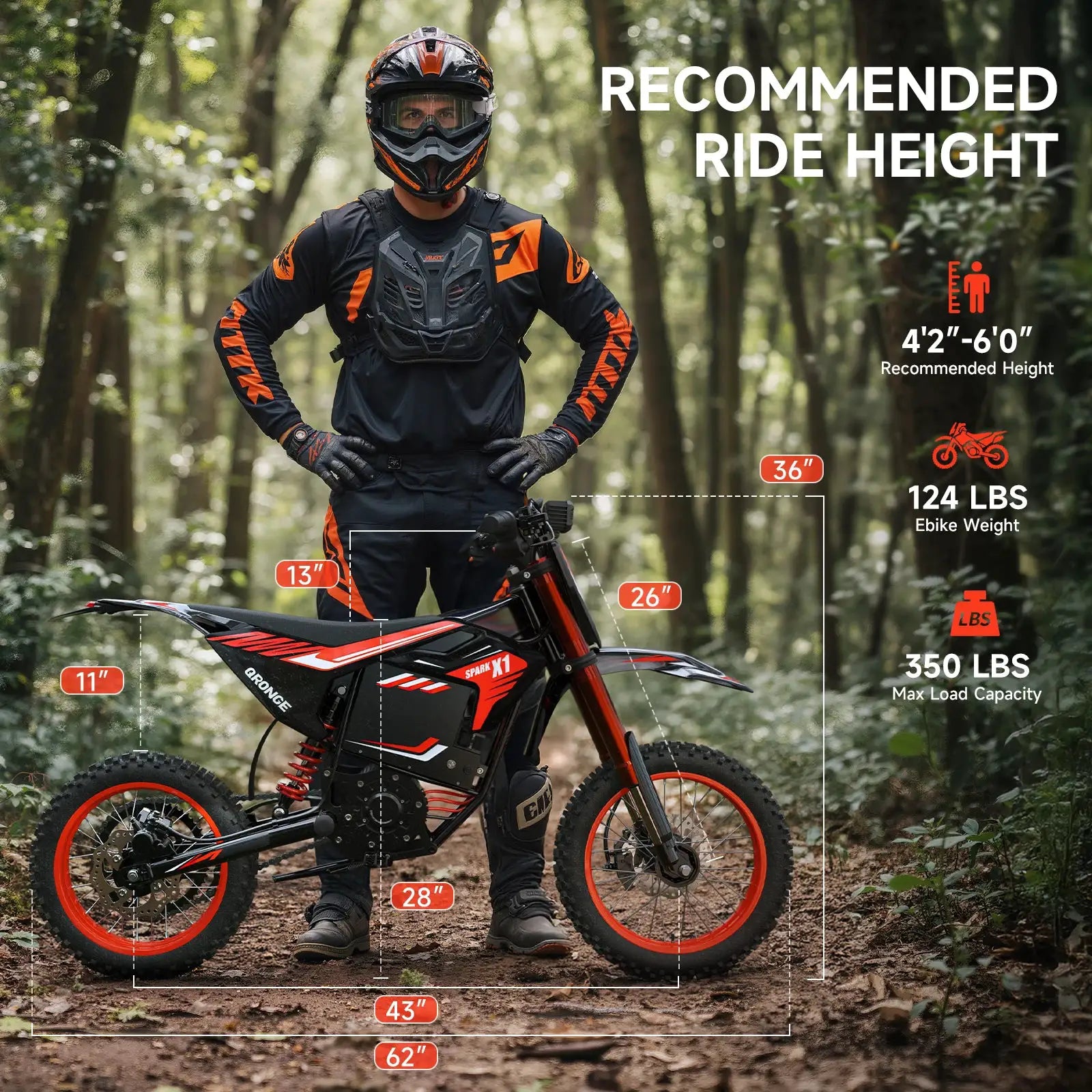 Electric Dirt Bike for Adults Teens 4500W Peak 60V 28.8Ah Battery Up to 60 Miles 50MPH Electric Motorcycle 14"/12" Fat Tire Mountain Off-Road E-Bike by Beastly Survival Outlet