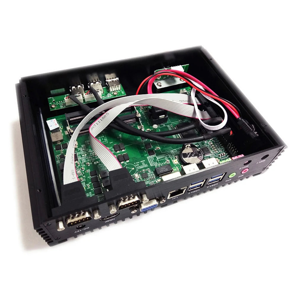Fanless Mini PC i7 8565U Industrial Computer with Dual Display 4K