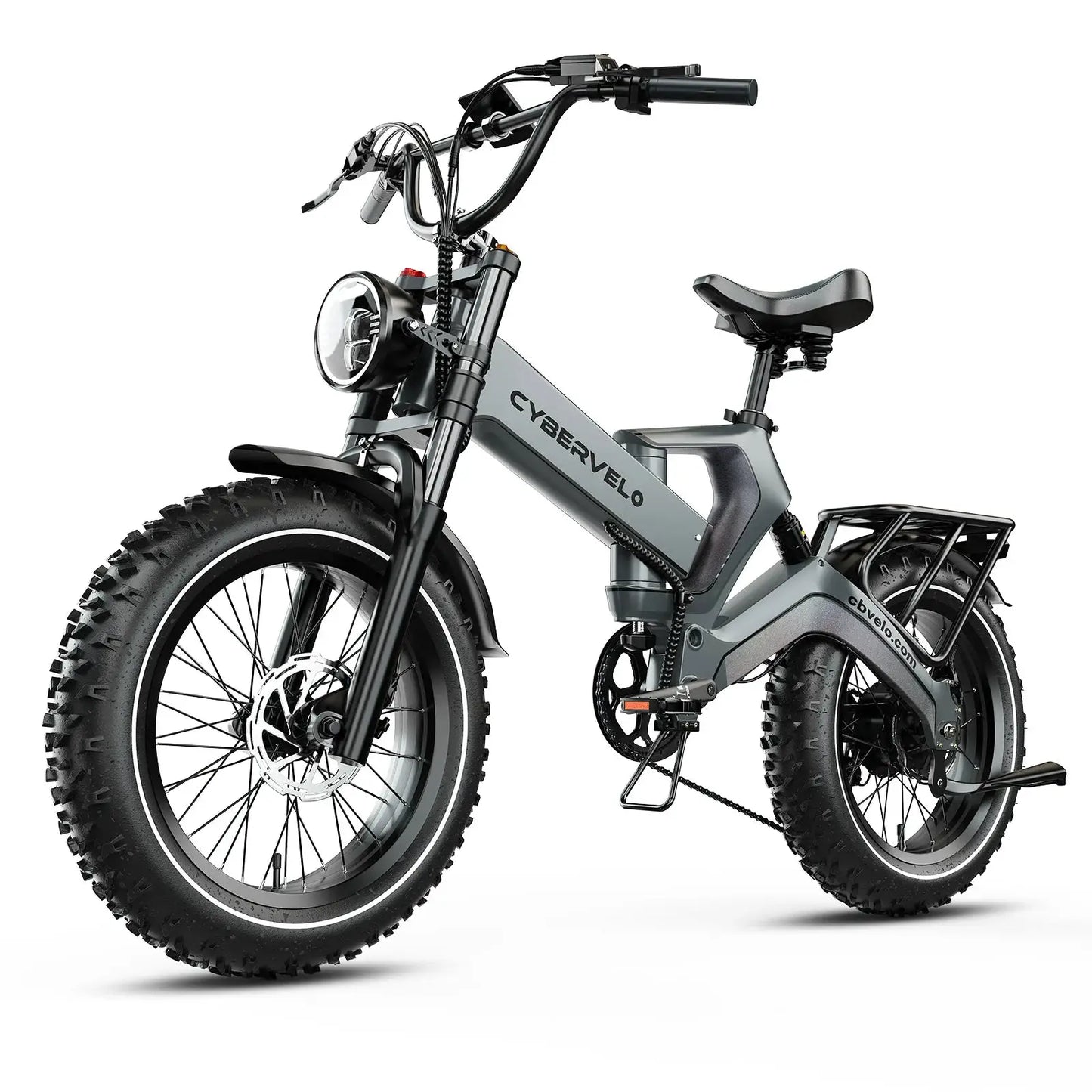 Cybervelo 20 Inch Fat Tire 2000W Foldable E Bike EK6 Pro 48V by Beastly Survival Outlet