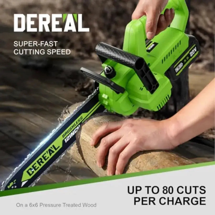 Cordless Electric Chainsaw for Outdoor Wood Cutting 12-Inch Dual-Mode Chain Saw with 20V Battery Power Includes 4.0Ah High-Capa by Beastly Survival Outlet