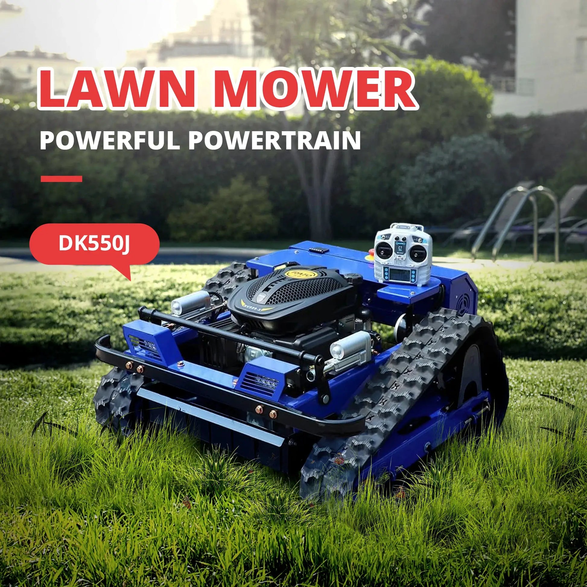 R550 Smart Remote Lawn Mower 170KG Heavy Machine 45° Climb Long Runtime CE Certified US Stock Free Delivery by Beastly Survival Outlet