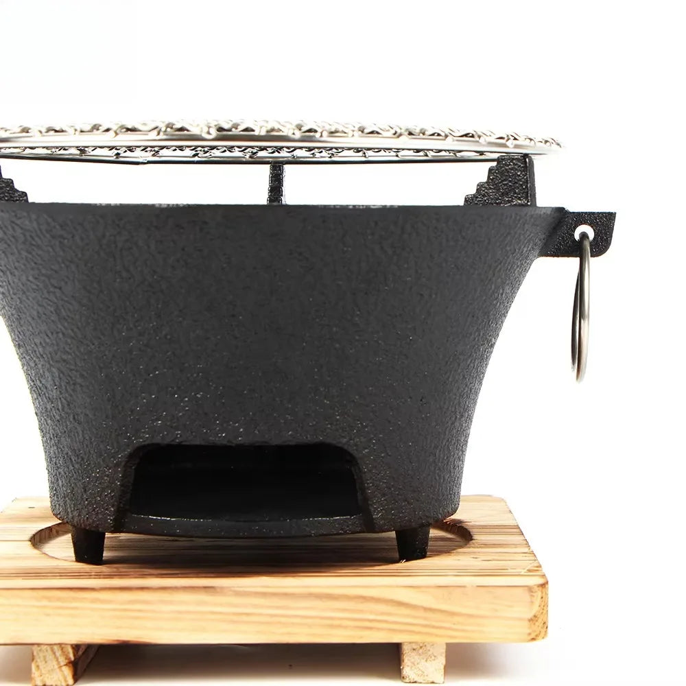 Cast Iron Stove For Outdoor Cooking And Camping Barbecue