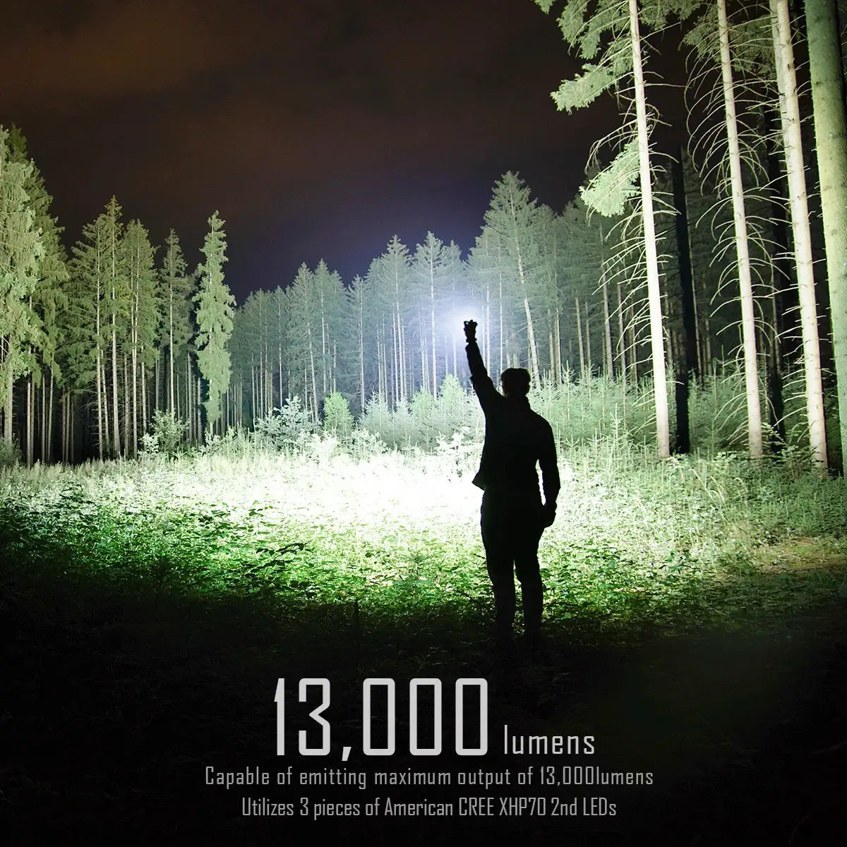 IMALENT MS03 EDC Flashlight 13000 Lumens Rechargeable Handheld Torch for Adventure Mountain Climbing Outdoor Exploration by Beastly Survival Outlet