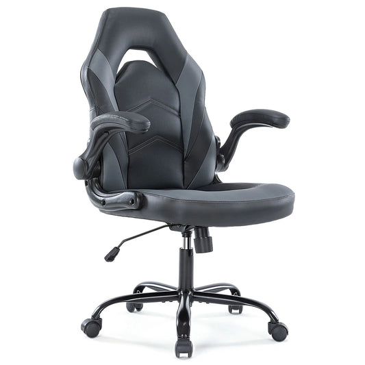 JHK Adjustable Ergonomic Office Gaming Chair with Flip-up Armrests