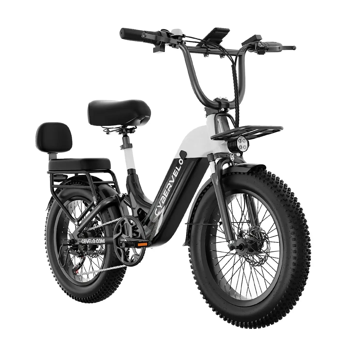 Cybervelo 20" Step-Thru Commuter, 1500W Peak 20ah Battery 80 Miles Long Range E-bike, 7-Speed Shift Adult Electric Bike EK12 by Beastly Survival Outlet