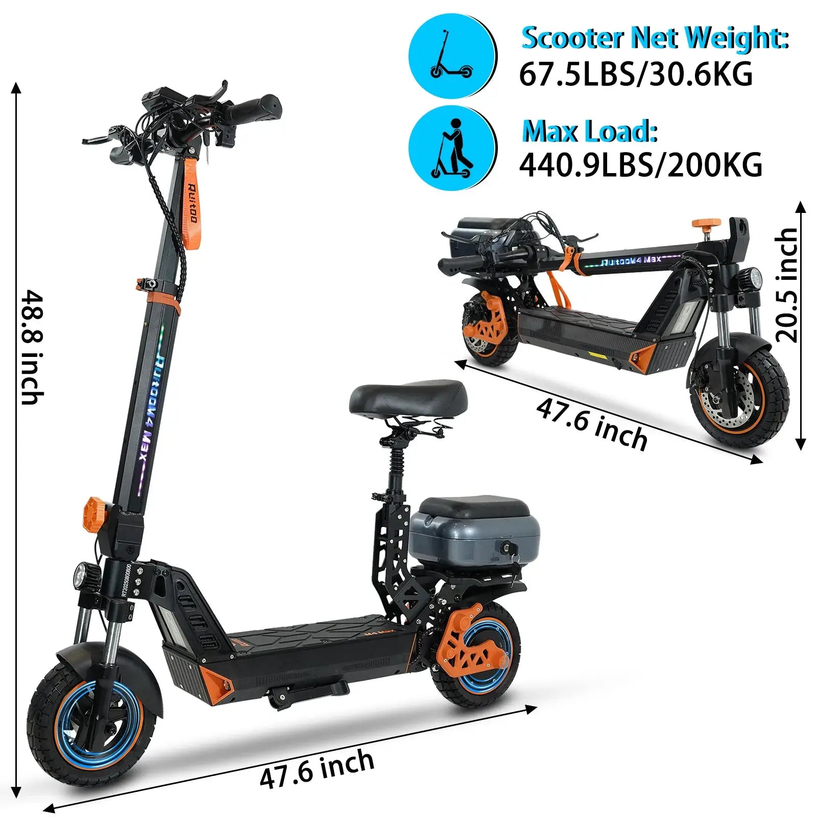 Electric Scooter for Adults, 1000W Motor, 48V 18.2Ah Battery, Foldable Commuter E Scooter, 10' Tires, Long Range Electric Scooter(18.2Ah Battery) by Beastly Survival Outlet
