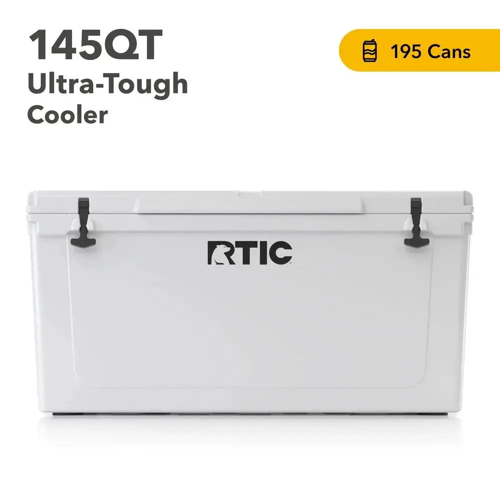 145 QT UltraTough Cooler Hard Insulated Portable Ice Chest Box for Beach, Drink, Beverage, Camping, Picnic, Fishing, Boat, Barb by Beastly Survival Outlet