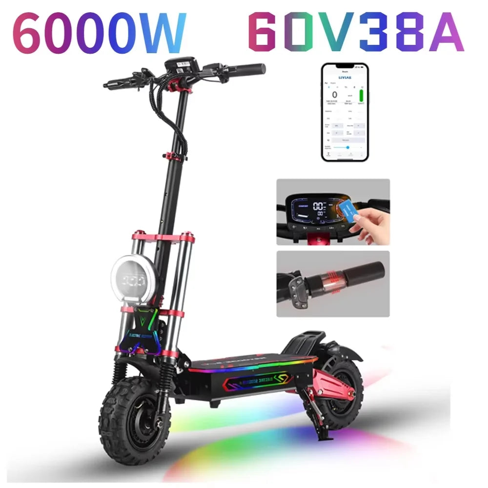 Boyueda S5 Electric Scooter 6000W Off-Road Adult E-Scooter