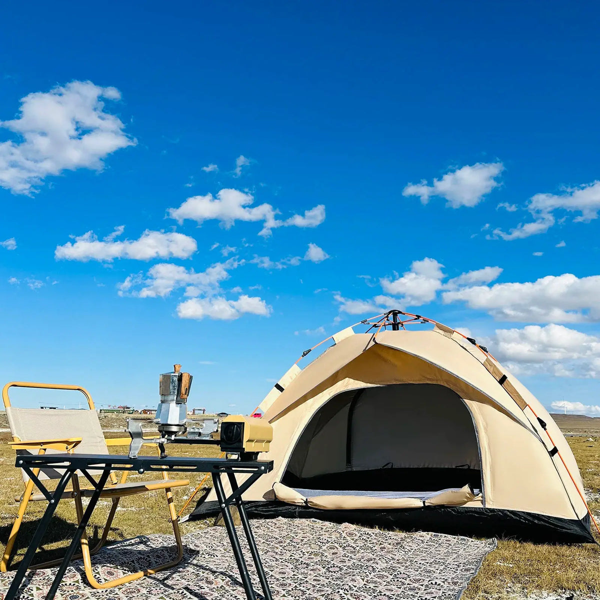 PAKICETUS 2-4 Person Automatic Pop Up Camping Tent, Instant Quick Setup Portable Windproof Tent, Lightweight Backpacking Shelter for Outdoor Travel Hiking Picnic by Beastly Survival Outlet