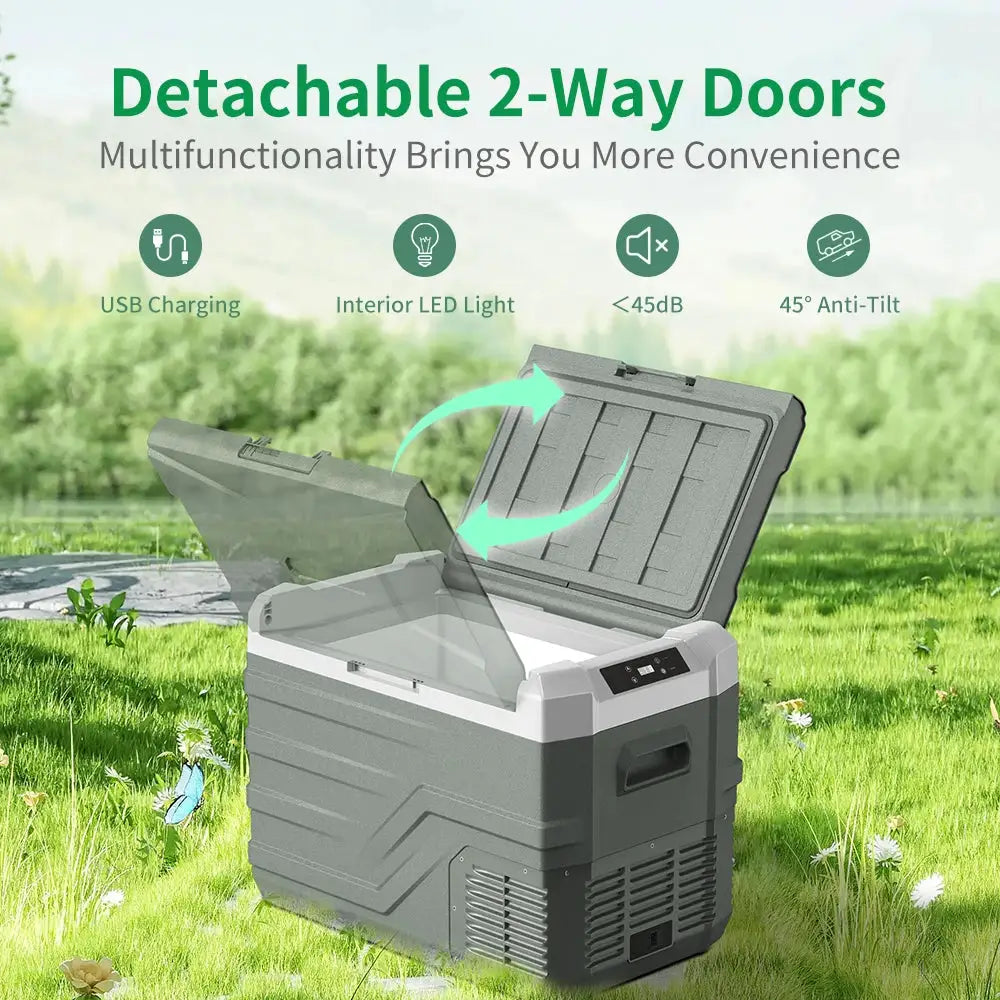 Alpicool NL 25L 35L 45L Car Refrigerator 12V Compressor Fridge Freezer 12/24V DC 100-240V AC Portable Cooler for Camping Travel by Beastly Survival Outlet