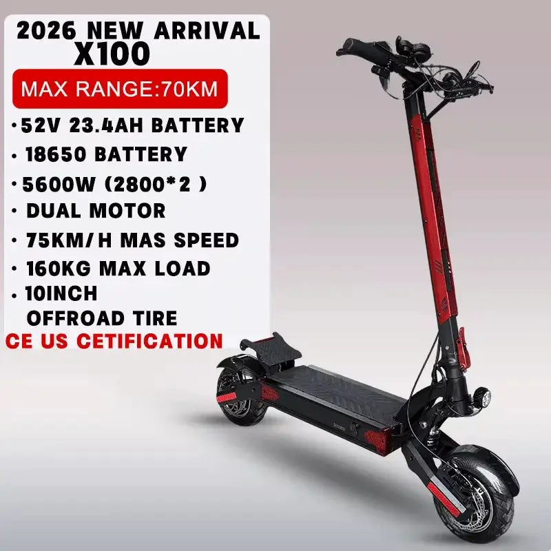 [8 models]10/11 Inch 48V-72V 1000W-6000W Electric Scooter 50-85km/h Fast E Scooter Off Road Electric Kick Scooter Foldable Adult by Beastly Survival Outlet
